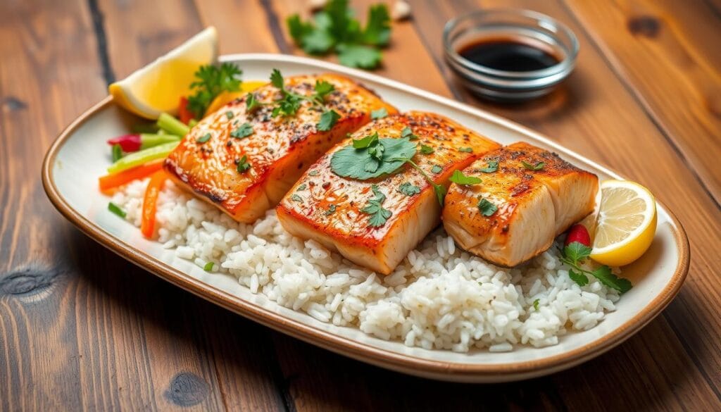 salmon rice recipe