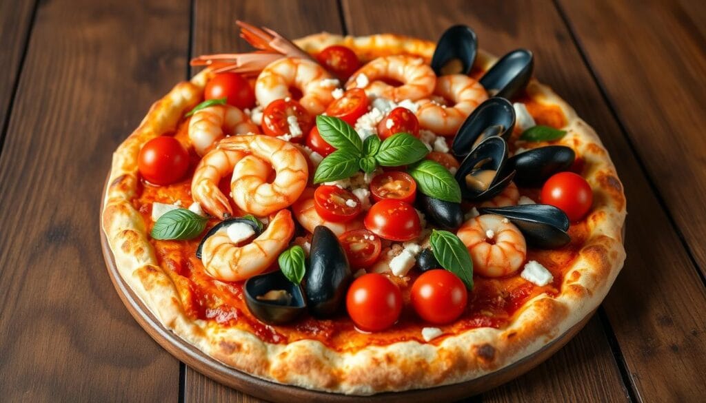 seafood pizza toppings