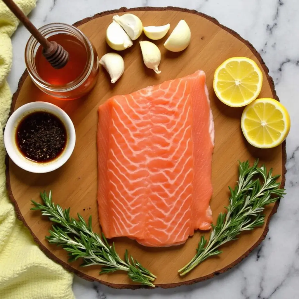 Honey Glazed Salmon,