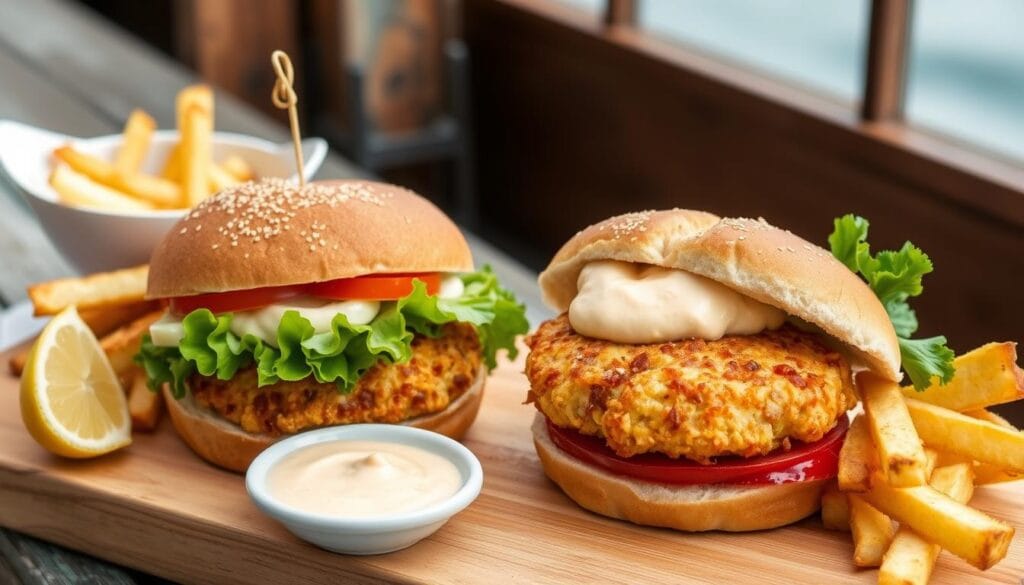 crab cake sandwich