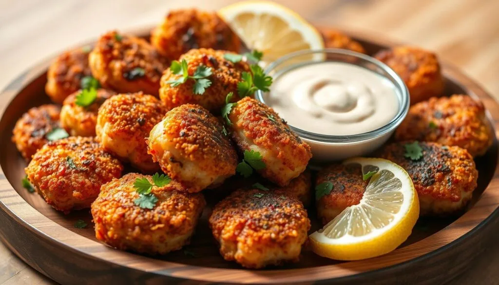 crispy salmon bites