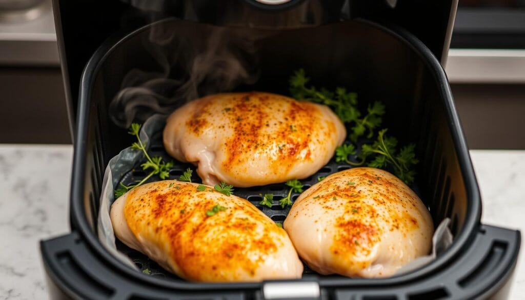 frozen chicken breast in the air fryer