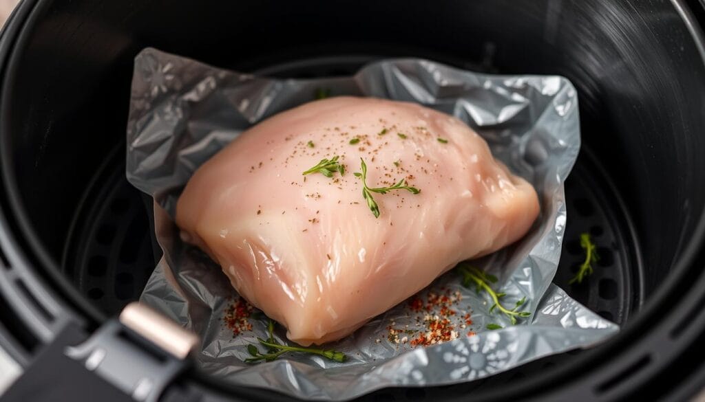 frozen chicken breast in the air fryer