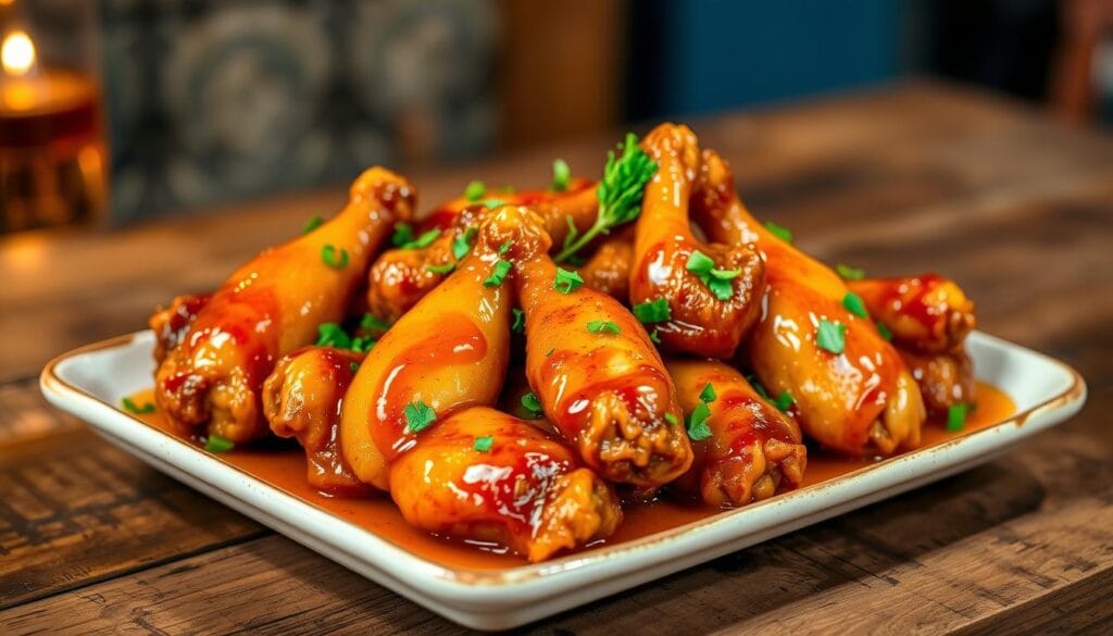 honey garlic chicken wings