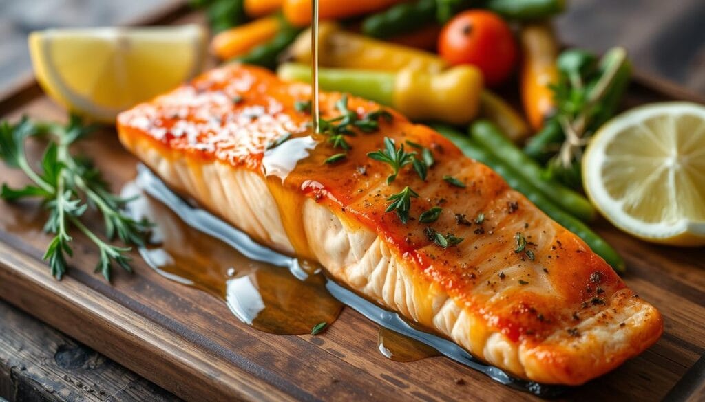 honey glazed salmon