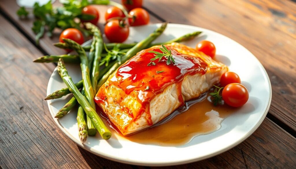 honey glazed salmon