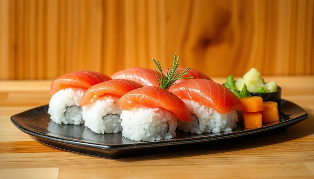 salmon sushi