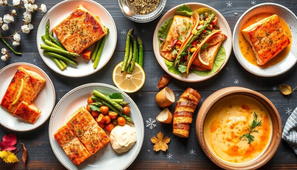 seasonal salmon meals