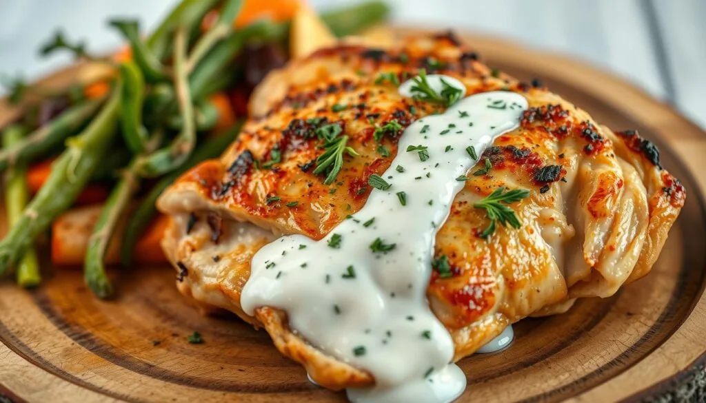 chicken with ranch dressing