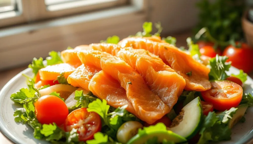 cold smoked salmon salad recipe