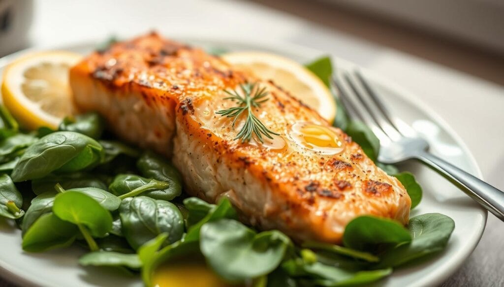 salmon spinach recipe